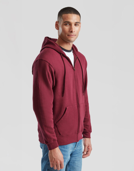 Classic Hooded Sweat Jacket - White / M