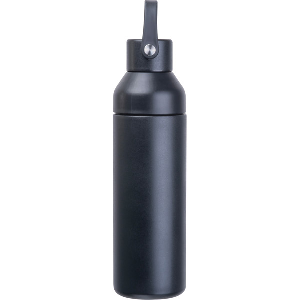 Vacuum drinking bottle, 480 ml GUIDO - Black