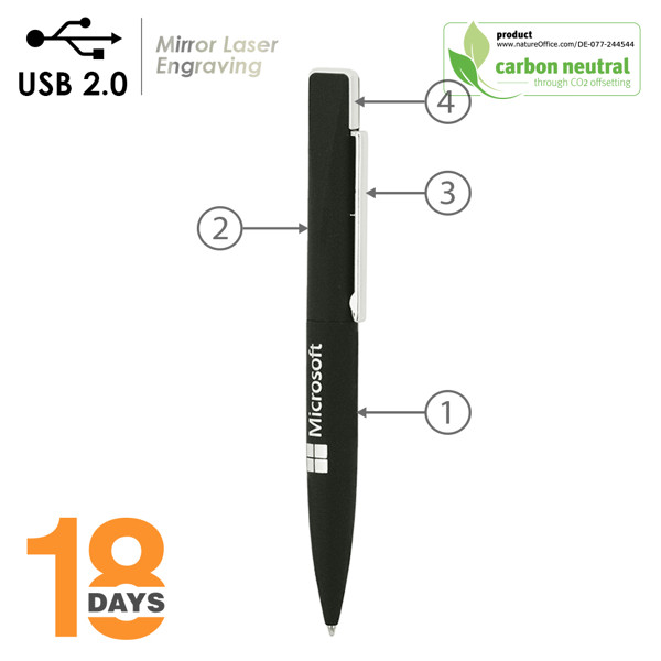 Uno 2In1 Metal Usb2.0 Memory & Ballpen *Sto