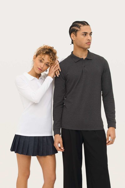 Sol's Perfect Lsl Women - Long-Sleeve Piqué Polo Shirt - Orange / XL