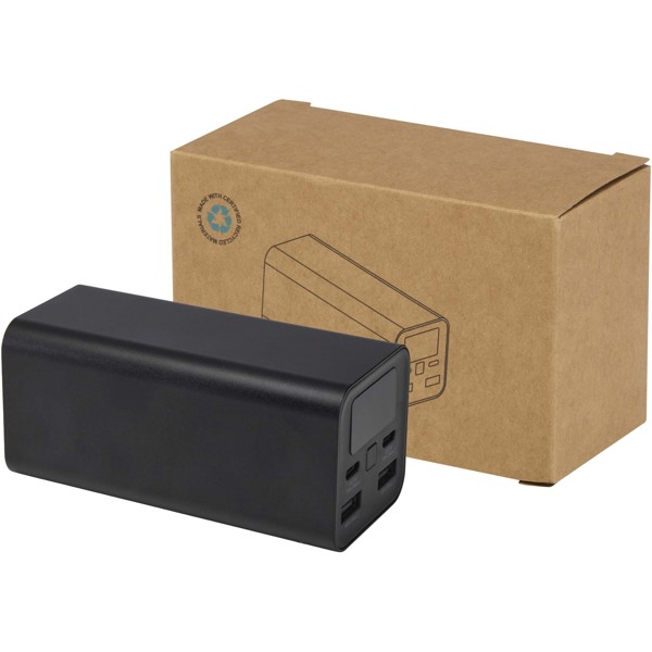 Batería externa para portátil de aluminio reciclado de 20 000 mAh y 70 W "Acamar"