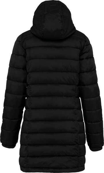 Ladies' Lightweight Hooded Padded Parka - Black / S