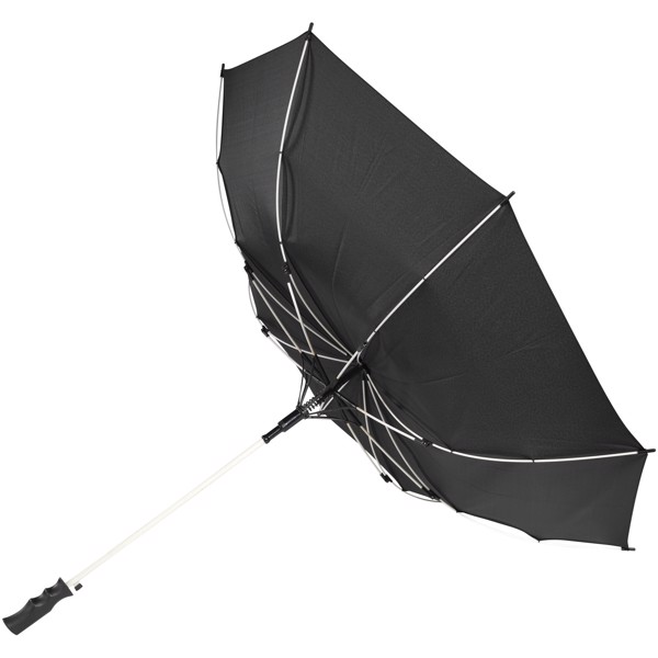 Stark 23" windproof auto open umbrella - White / Solid black