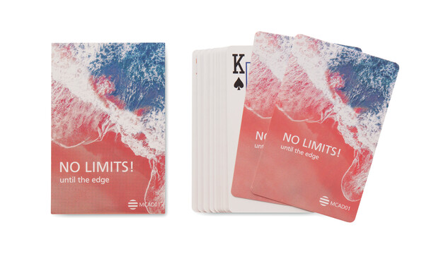 54 Spielkarten, Ihr Design auf 1 Seite - Standard Geschenkverpackung / Französisch