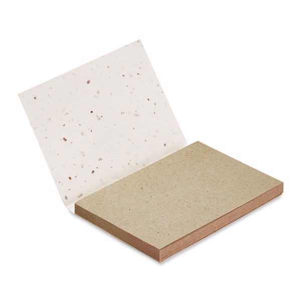 Grass/seed paper memo pad Grow Me