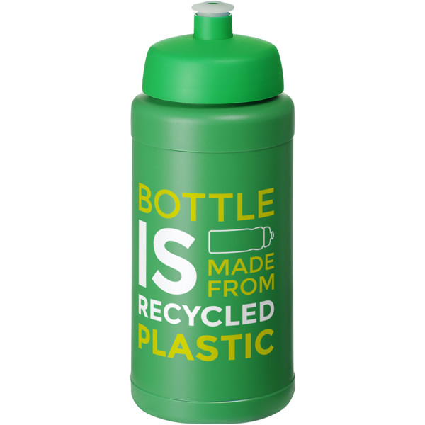 Borraccia sportiva in materiale riciclato da 500 ml Baseline - Verde / Verde