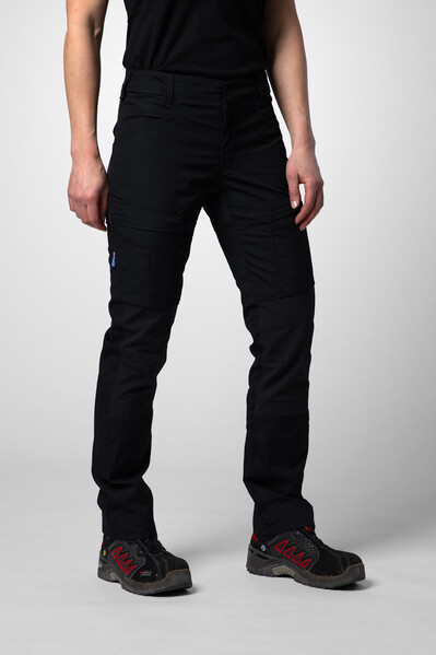 2521 servicepant stretch lady grey/black 32