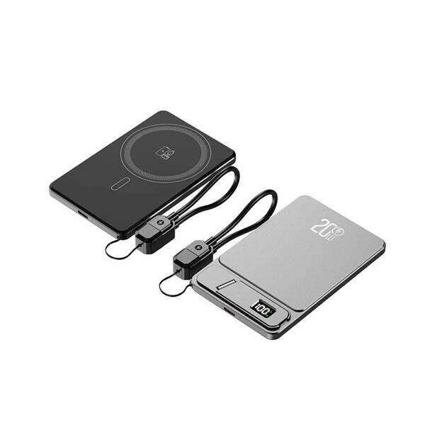 Magsafe powerbank 5000mAh with cable - GREY