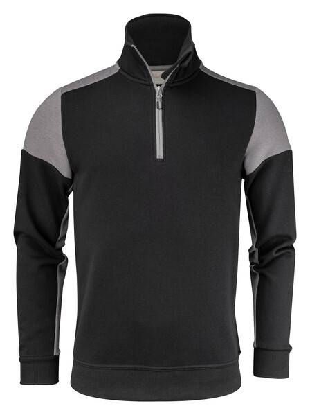 Printer Prime Halfzip Sweater Black/Anthra 4XL