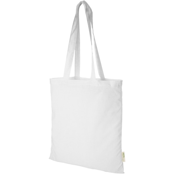 Sac shopping en coton organique Orissa 140 g/m² 7L - Blanc