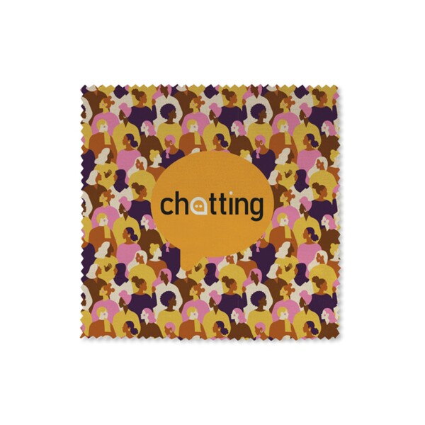 Full colour 200gsm microfiber cleaning cloth (12x12cm) - Full colour