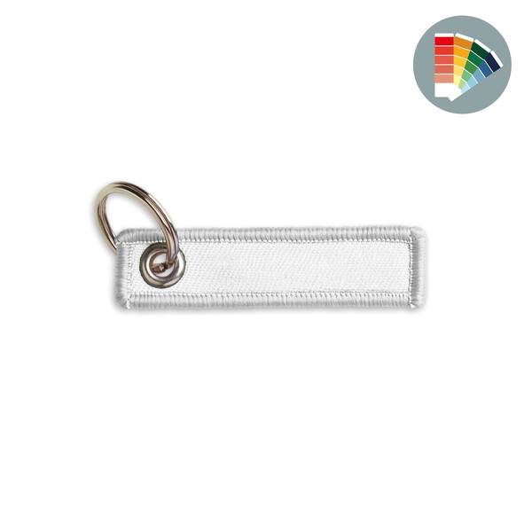 Embroidered key tag - Own PMS / 13x3cm