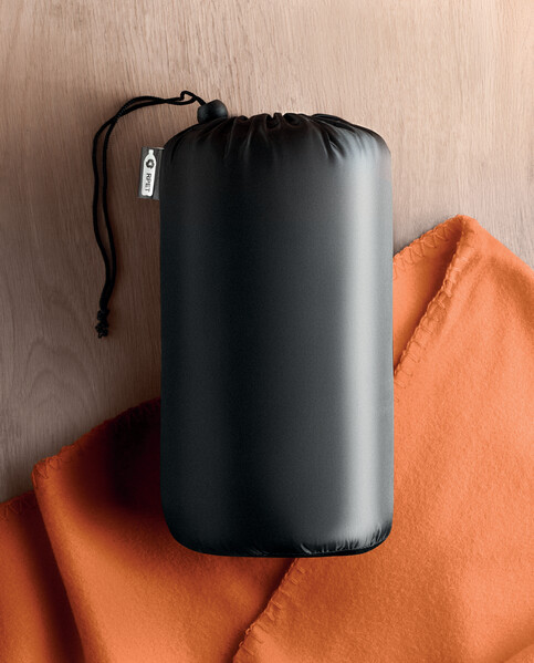Couverture de voyage en RPET Musala Rpet - Orange