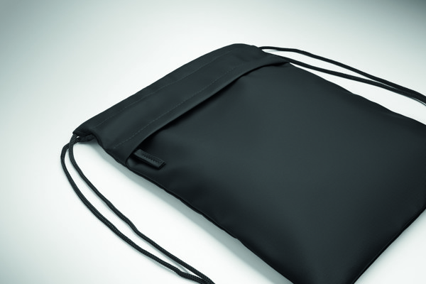 Drawstring bag in 600D RPET Bangkok Bag - Black