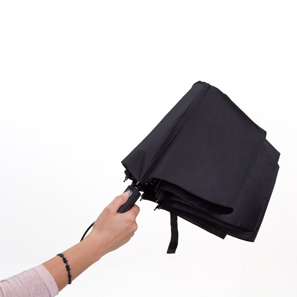 Vernier foldable stormproof umbrella - Black