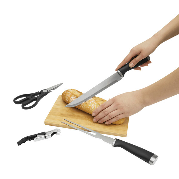 Stainless steel carving set, 4 pieces ROASTY