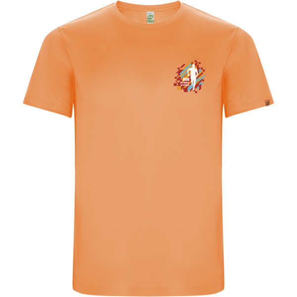 Camiseta deportiva de manga corta para hombre Imola - Fluor Orange / 2XL