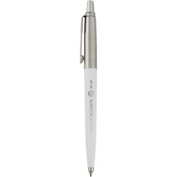 Penna a sfera Parker Jotter Recycled (inchiostro blu) - Bianco