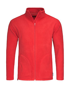 Fleece Jacket - Scarlet Red / XL