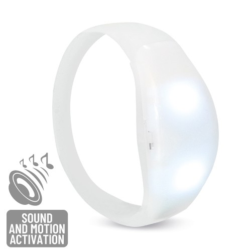VIP LUMINOUS LED BRACELET "FLASHING" - White