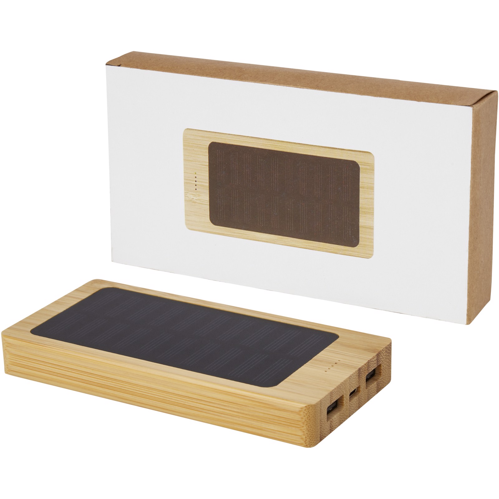 Alata 8000mAh bamboo solar power bank