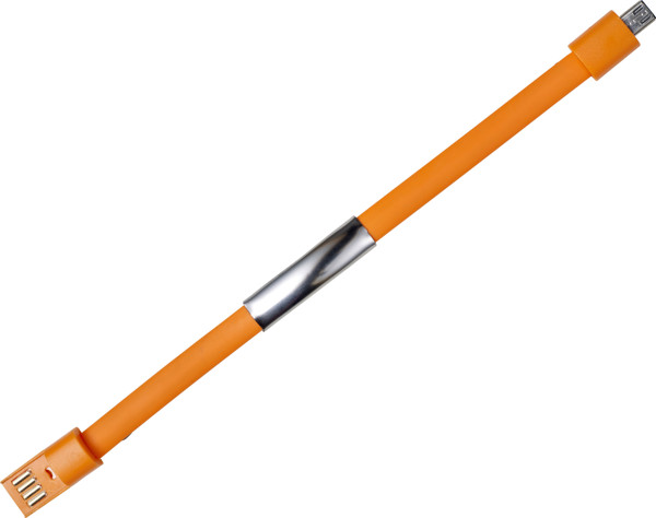 Pulseira USB de silicone Tiago - azul claro