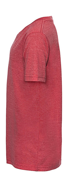 Boys V-Neck Hd Tee - Red Marl / M (116/5-6)