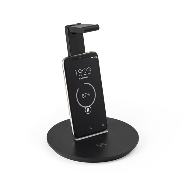 GERST. Suporte para auscultadores em ABS com carregador wireless