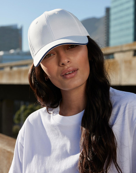 Team Sports-Tech Cap - White / French Navy / ONE SIZE