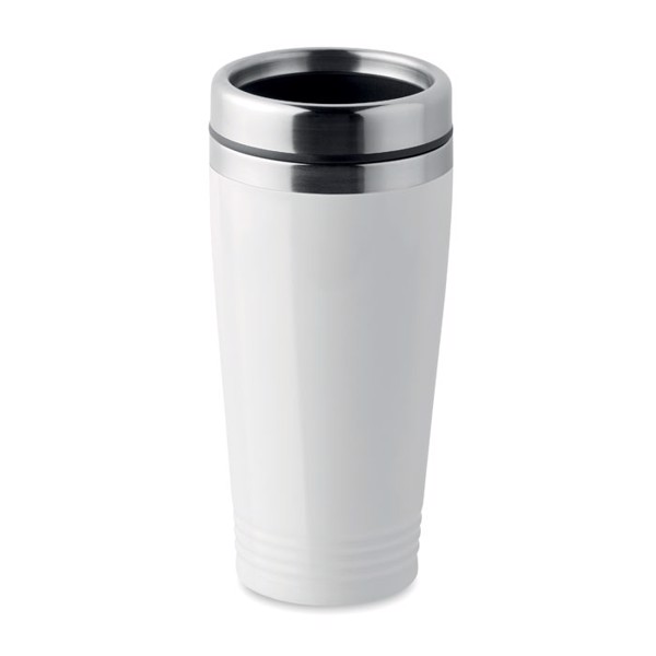 Double wall travel cup Rodeo Colour White