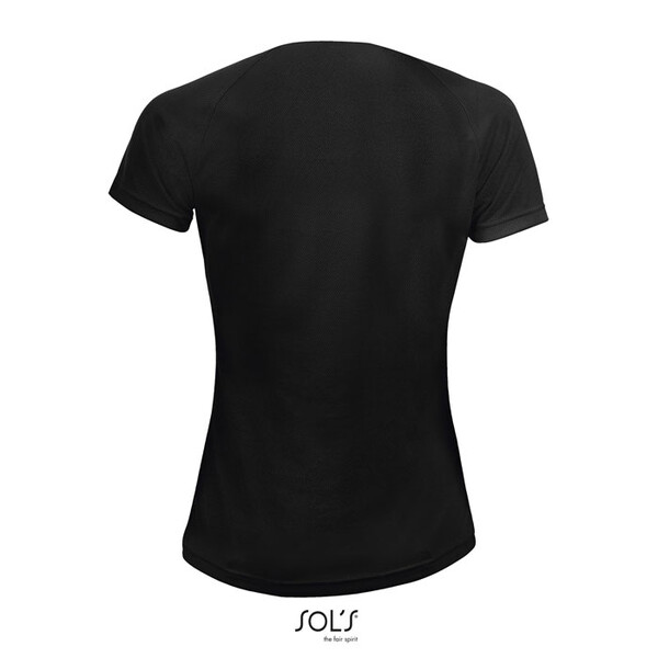 SPORTY T-SHIRT SENHORA 140g Sporty Women - PretoXS