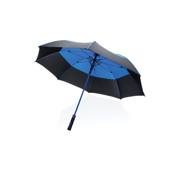 27" Impact AWARE™ RPET 190T auto open stormproof umbrella - Blue