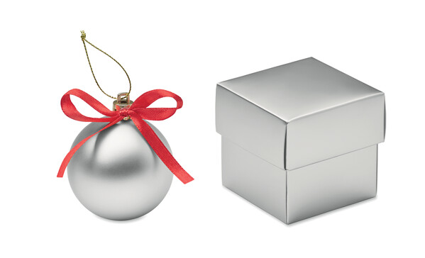 Christmas bauble gift box Belles - Silver
