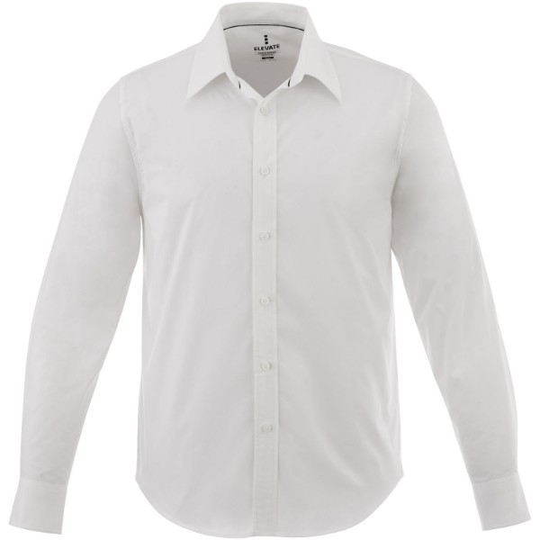 Camisa de manga larga de hombre "Hamell" - Blanco / XS