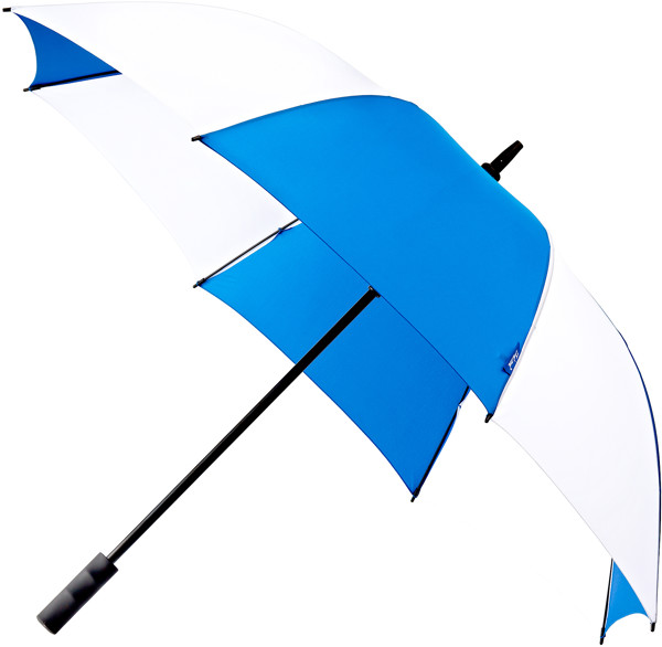 FALCONE - Parapluie de golf - Automatique - Impermable au vent -  120 cm - Bleu Kobalt/ Blanc