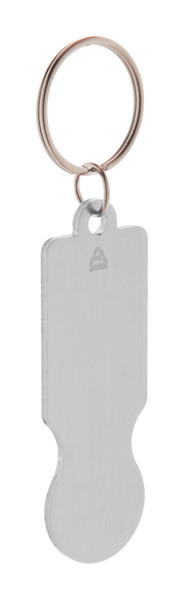 Trolley Coin Keyring RaluCart - Silver