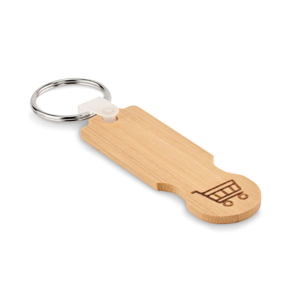 MB - Bamboo euro token key ring Compras