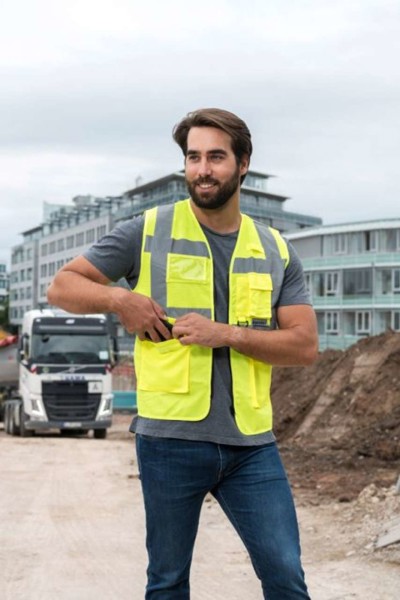 Mesh Multifunctional Vest "Athens" - Yellow / XL