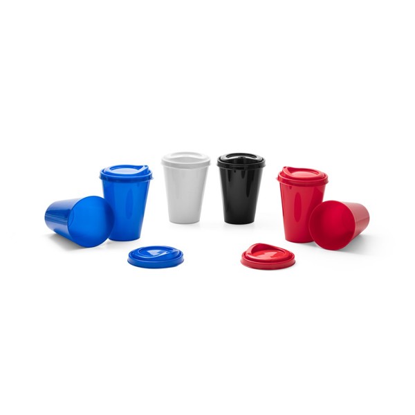 FRAPPE. Reusable cup in PP 430 mL - Red