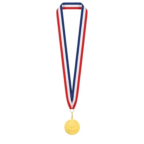 MEDALHA DE OURO "OLIMPIA" LANYARD FRANÇA -