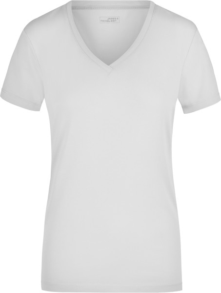Ladies' Stretch V-Neck T-Shirt Daiber | JN 928 - White / L