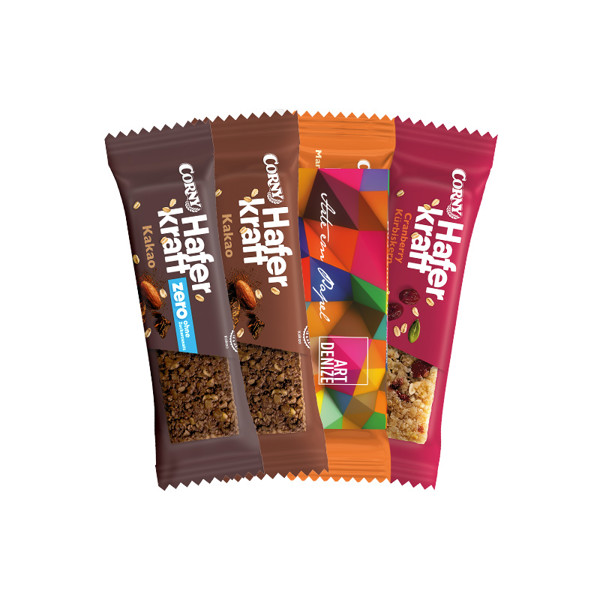 Corny Haferkraft Riegel Zero, Kakao | 1 Corny Haferkraft Riegel Zero, Sorte Kakao, 35 g