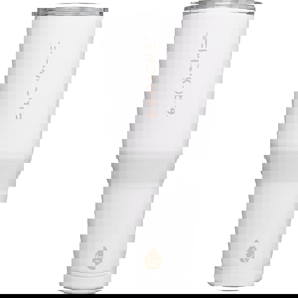 Grosche Yukon Stainless Steel Slider Lid Tumbler – 890 ml - White / Laser