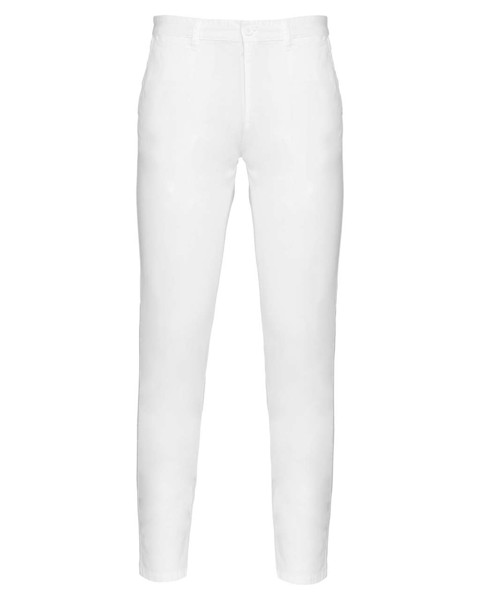Men's Chino Trousers - White / 54