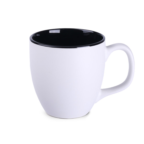 Keramična skodelica Americano, višina 100 mm - Bela / črna