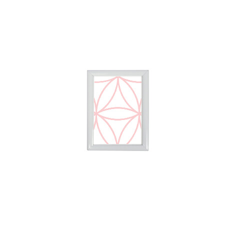 Moldura Snap White 25 cantos retos