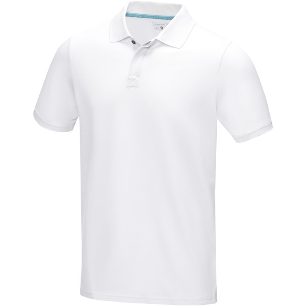 Polo Graphite bio manches courtes homme - Blanc / S