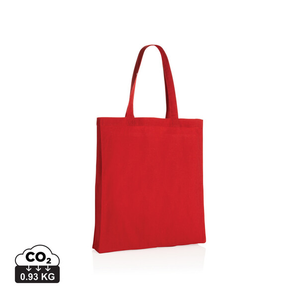 Taška s širokým dnem Impact ze 145g recykl. bavlny AWARE™ - Červená