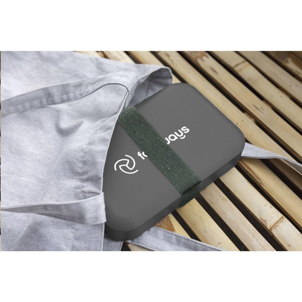 Amuse Recycled PP Lunch Box - gris/vert
