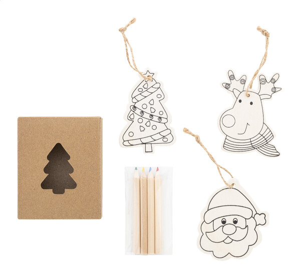 Colouring Christmas Tree Ornaments Oppland